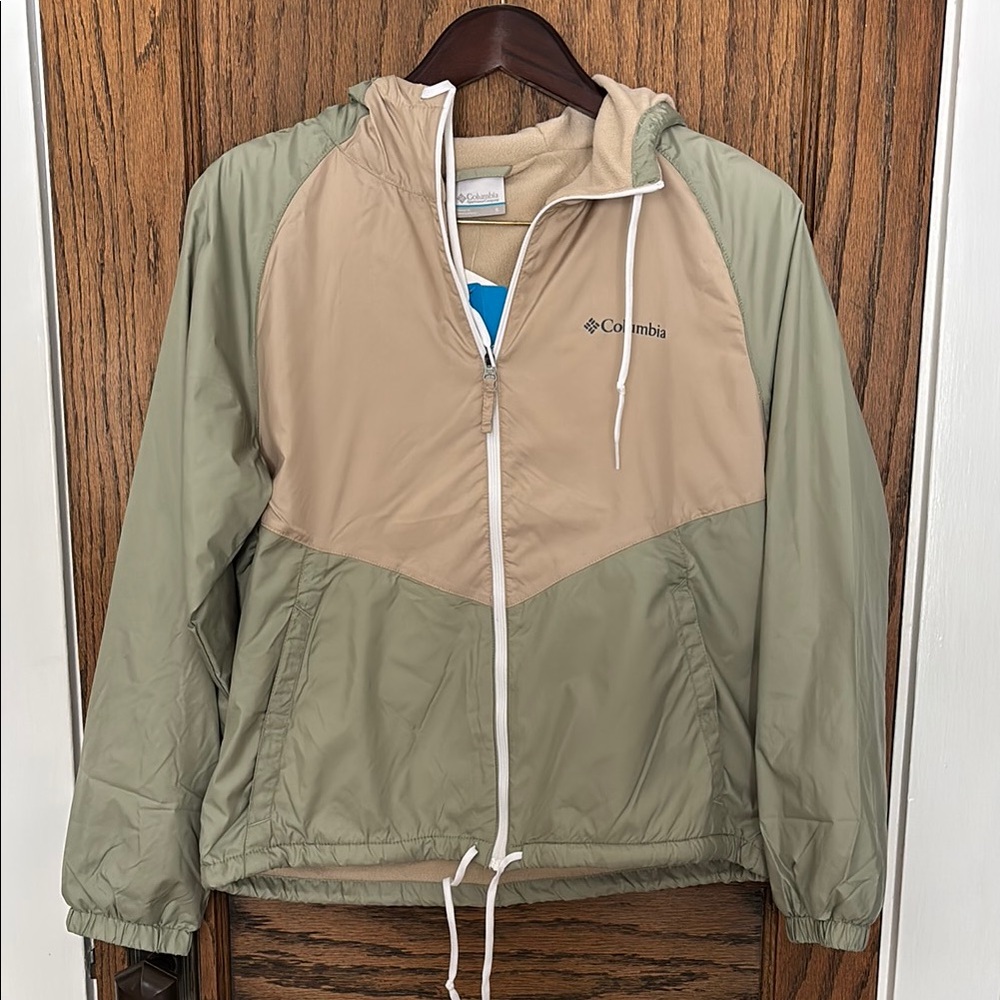 Columbia Two-Tone Windbreaker Jacket SZ S NWT
